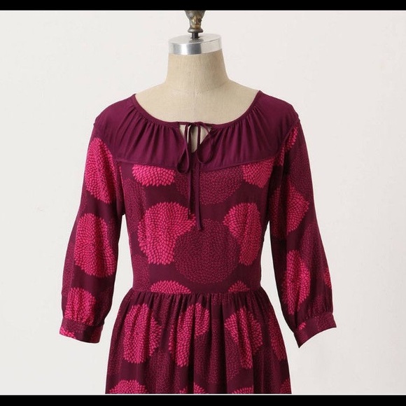 Girls from Savoy Silk Purple Flowers dress - Picture 4 of 4